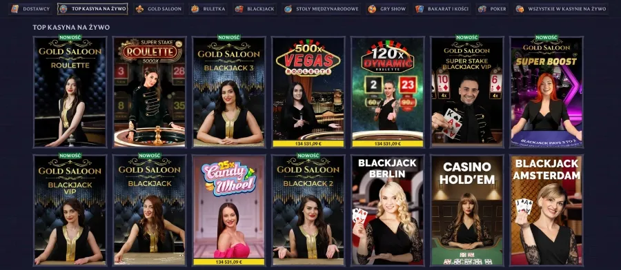 Bitcoin live casino